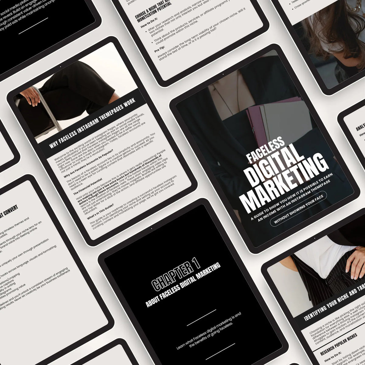 Faceless Digital Marketing Guide to Success with PLR and MRR Rights