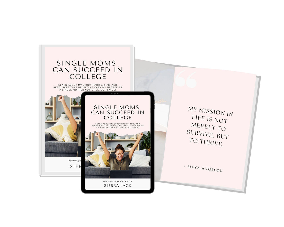 Single Moms Can Succeed in College E-Book (Life Planner Inside) - IDigital