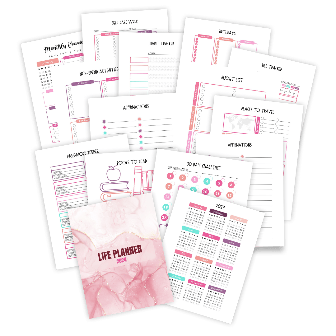 The Ultimate 2024 Happy Life Planner Binder - IDigital