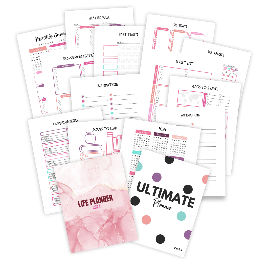 The Ultimate 2024 Happy Life Planner Binder - IDigital