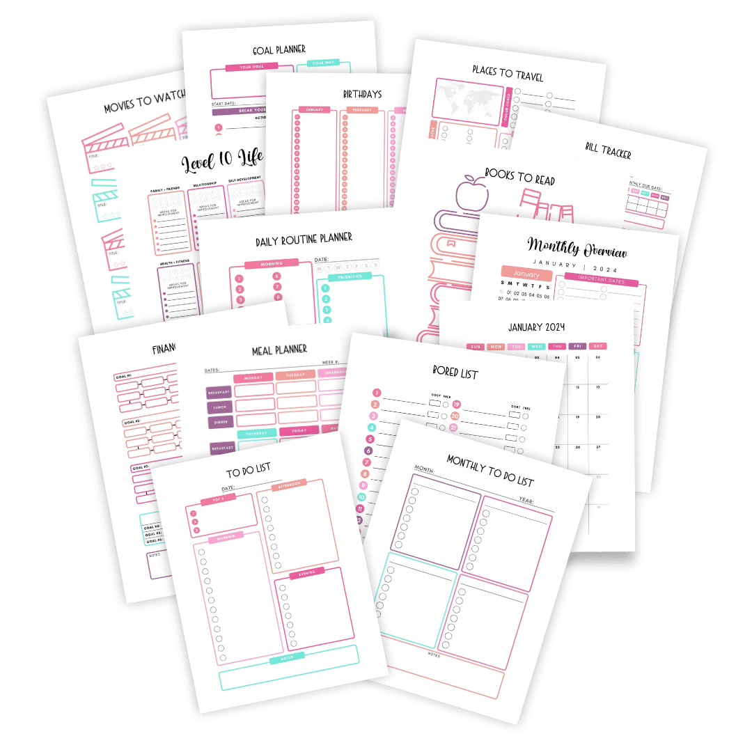 The Ultimate 2024 Happy Life Planner Binder - IDigital