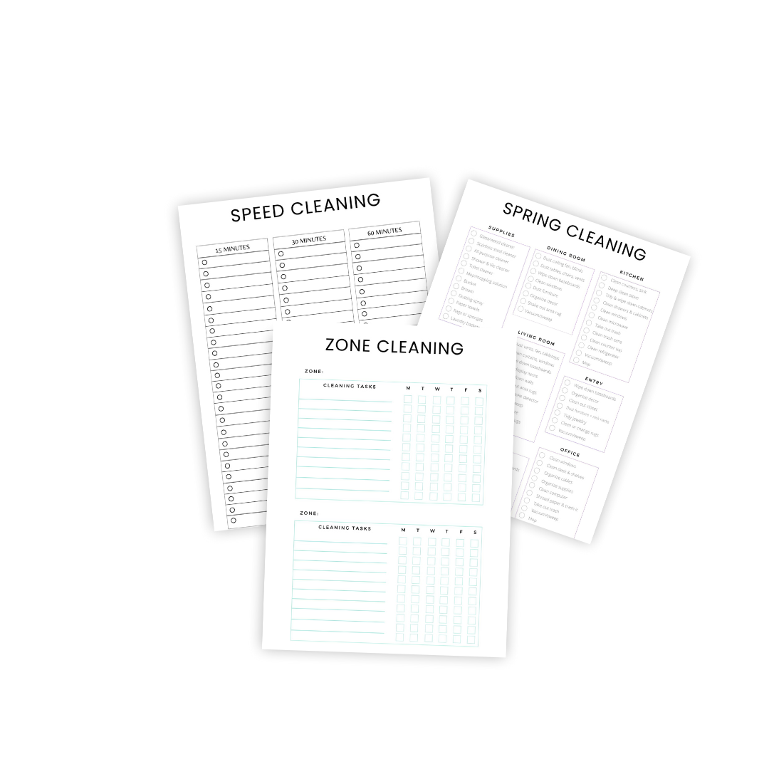 The Home Cleaning Planner [34 Pages]