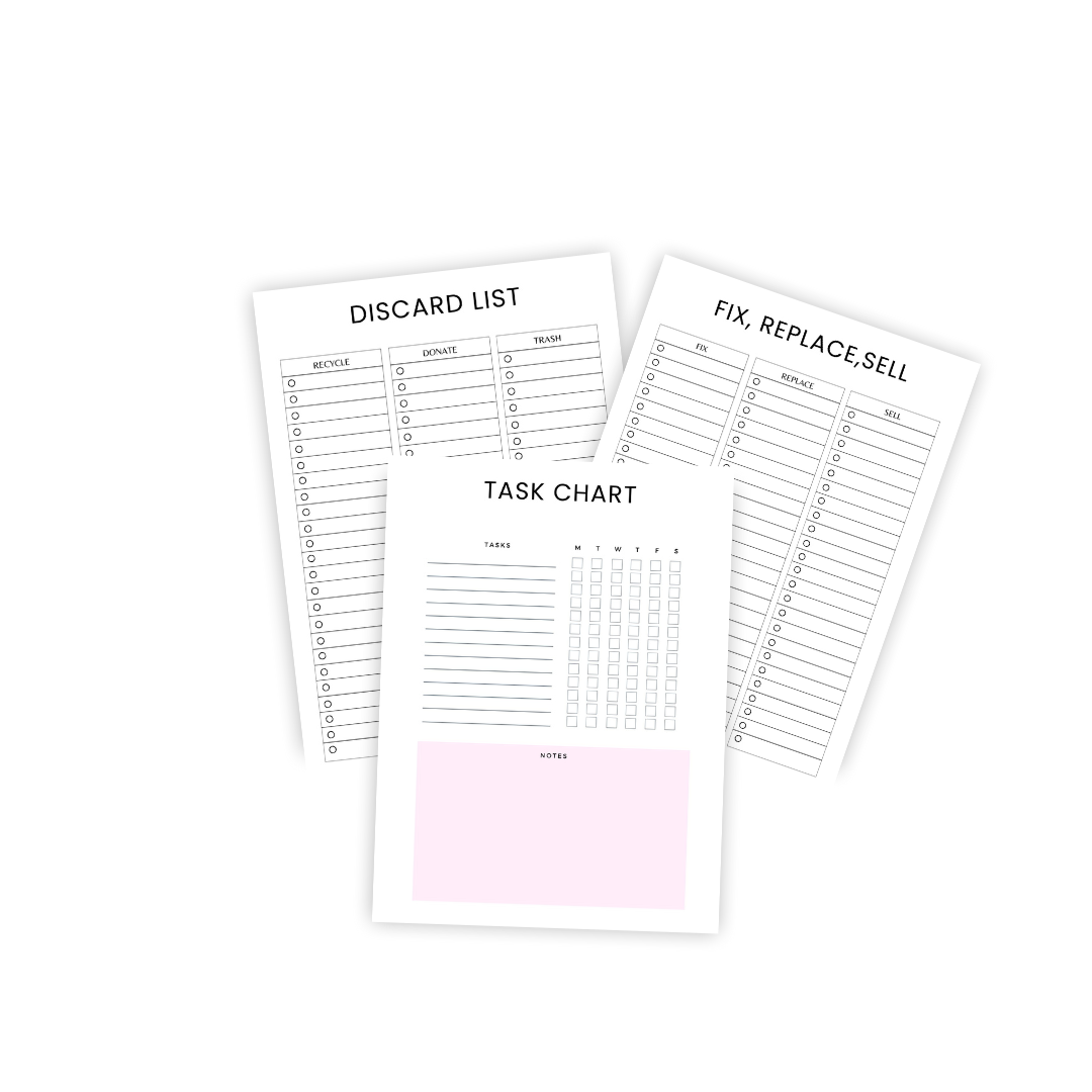 The Home Cleaning Planner [34 Pages]