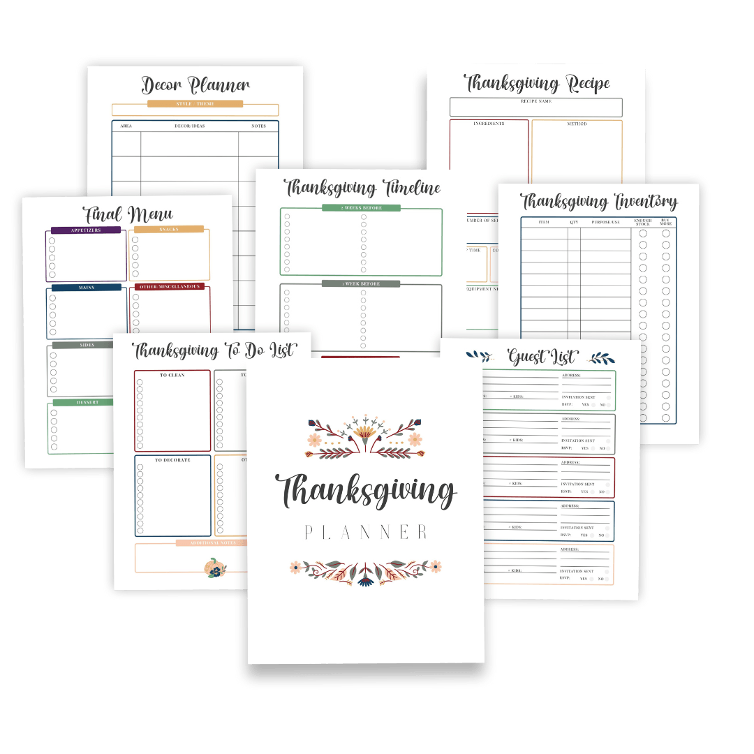 Thanksgiving Planner [55 Pages] - IDigital