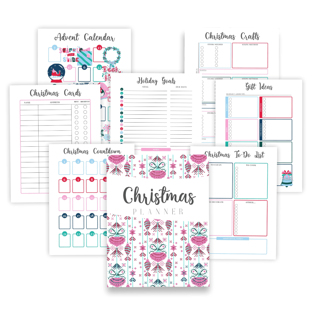 Christmas Planner Bundle Printable [60+ Pages] - IDigital