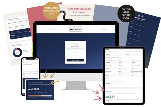 SAHM Exit Plan - Interactive Budget and Debt Payoff