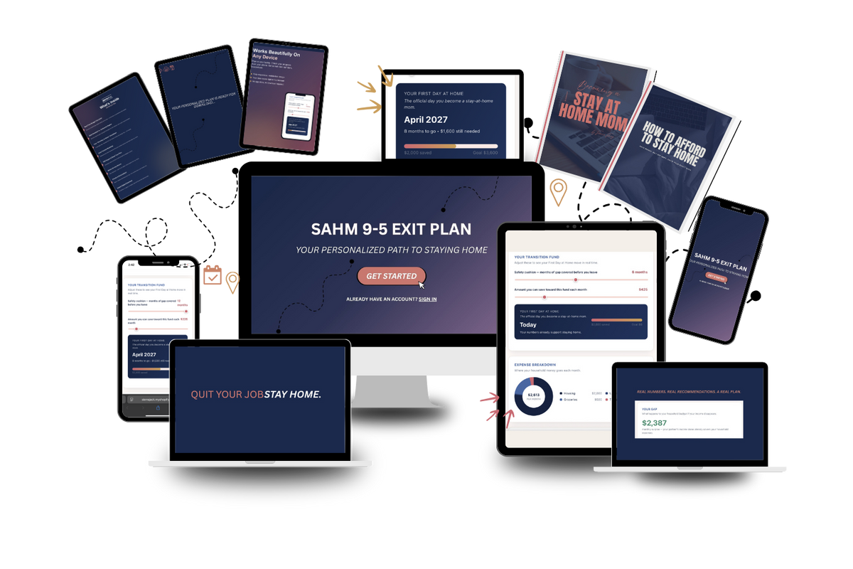 SAHM 9-5 Exit Plan - Auto Calculate Budget and Debt Payoff App