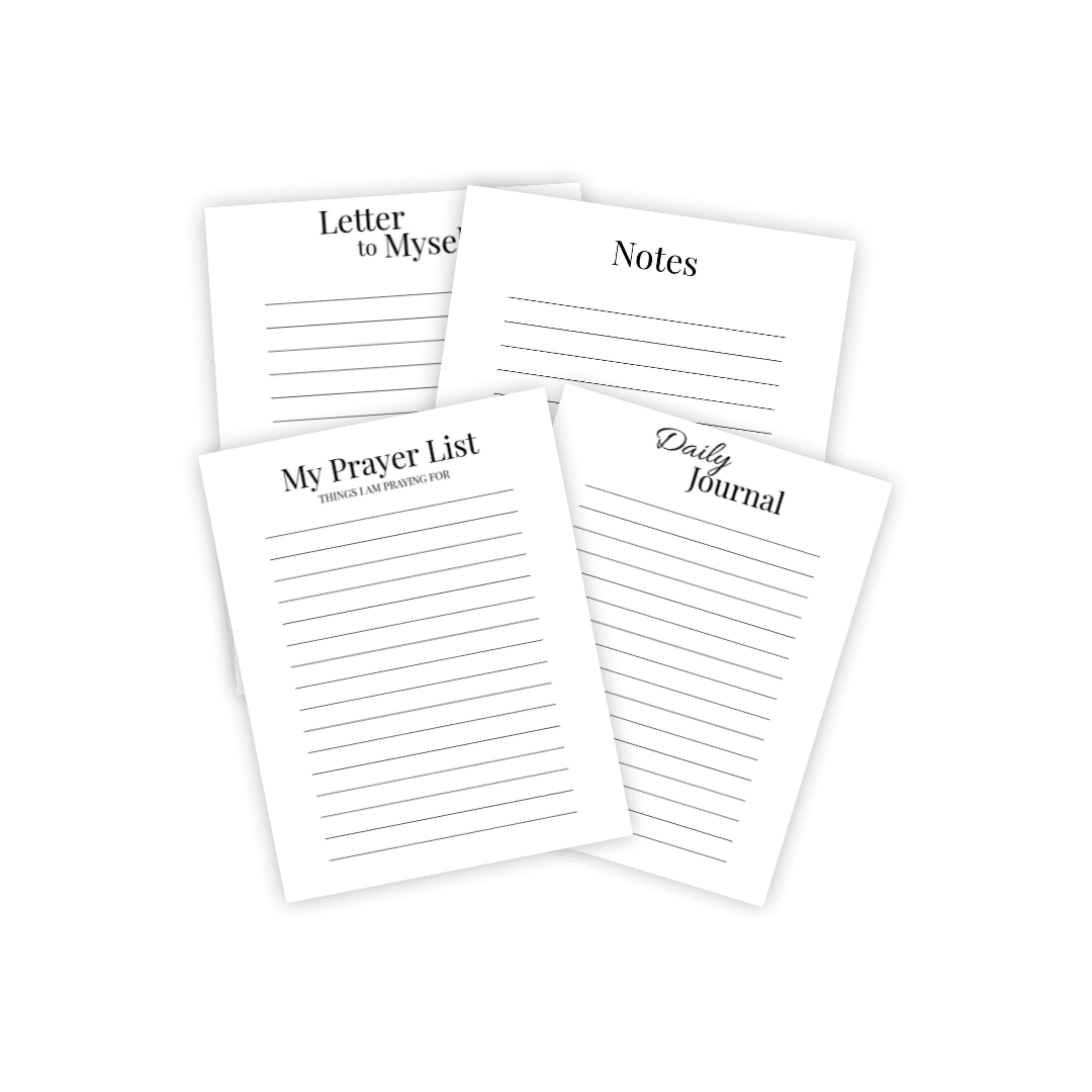 Printable Prayer Journal {28 Pages} - IDigital